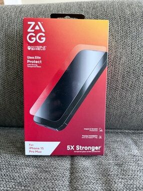 Glass Elite Screen Protector for iPhone 15 Pro Max - Red Packaging